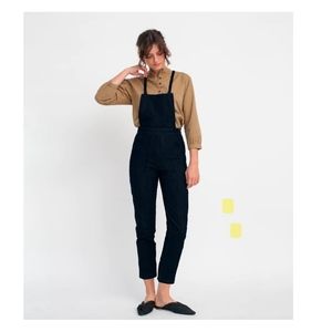 Loup Extra Dark Indigo Knot Overalls